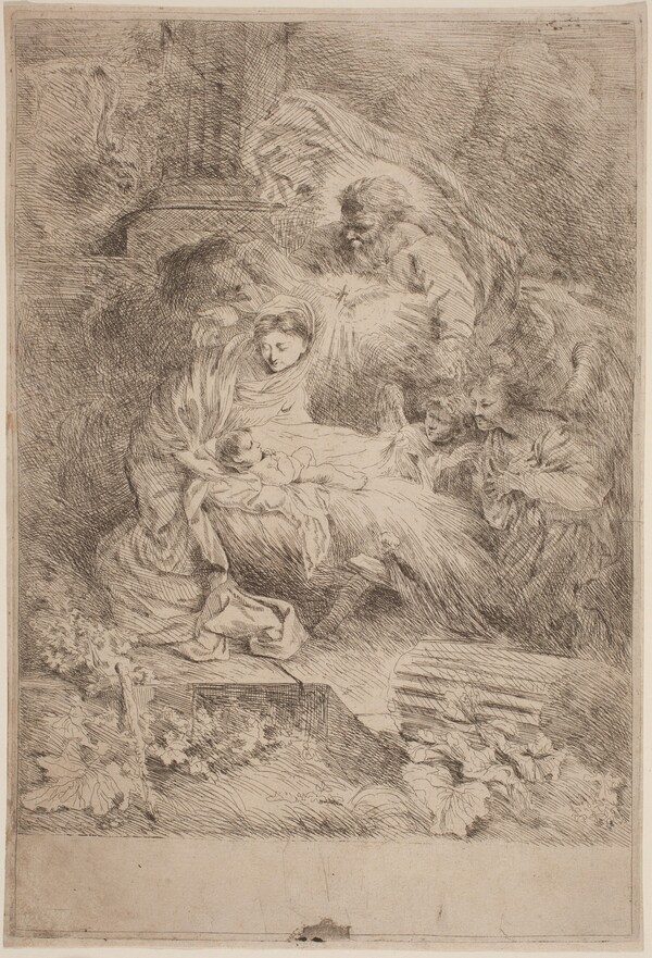 The Nativity with God the Father and the Holy Spirit