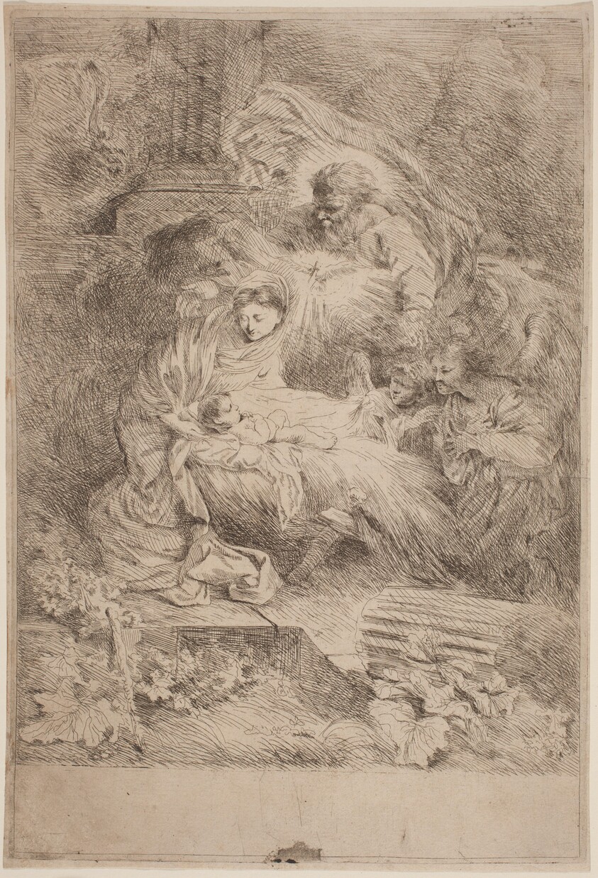 The Nativity with God the Father and the Holy Spirit