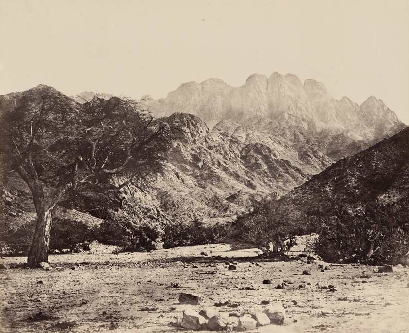 Mount Serbal, from the Wádee Feyrán, Egypt