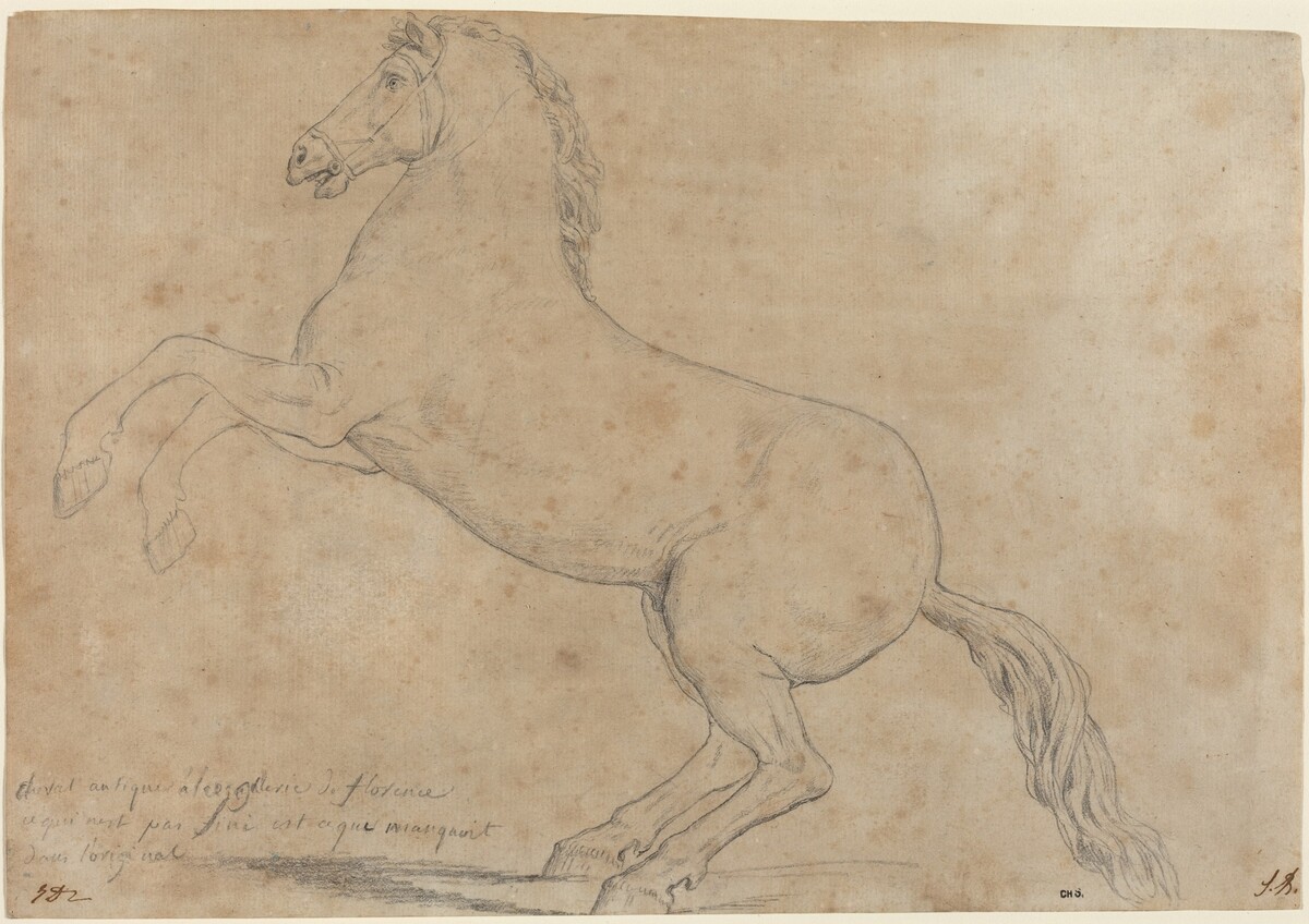 An Antique Sculpture of a Horse