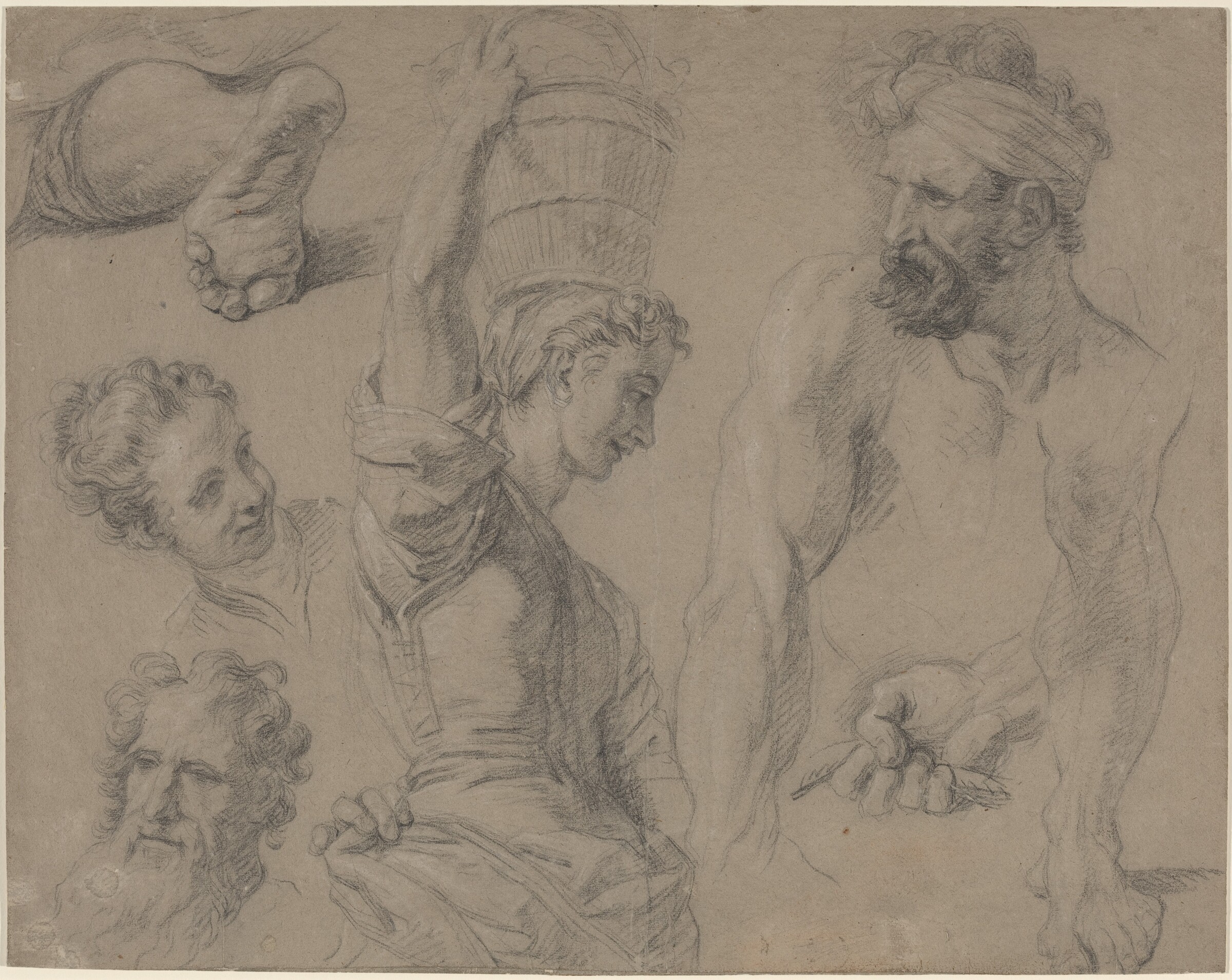 Study for Miraculous Draught of Fishes (?), Jean-Baptiste Jouvenet