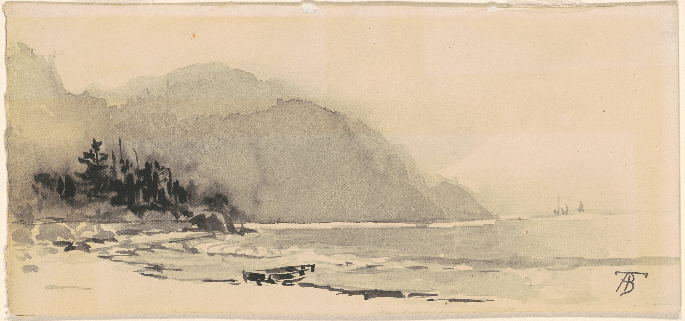Boat on the Beach, Alfred Thompson Bricher, c. 1890