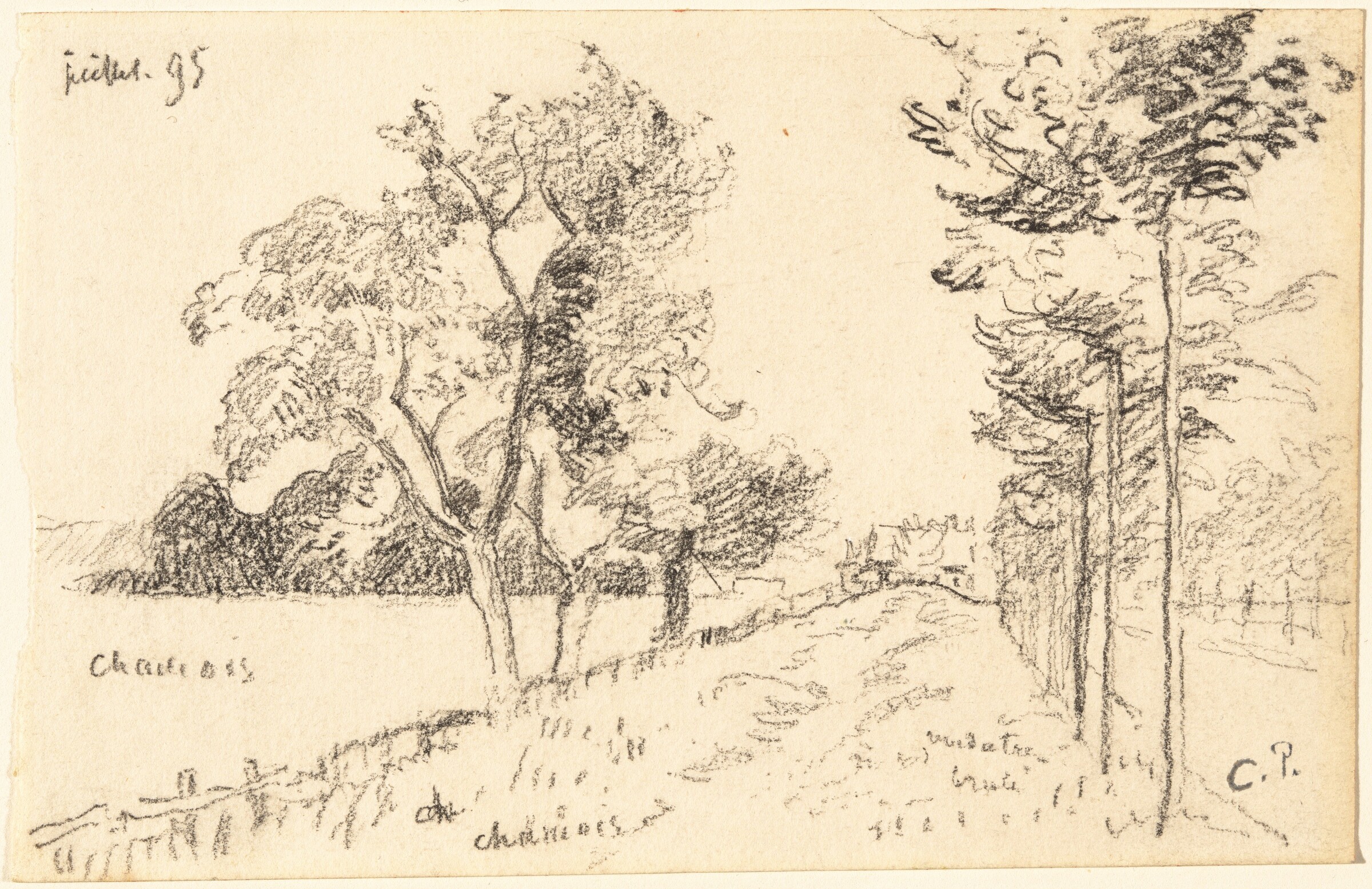 The Driveway, Camille Pissarro, 1895