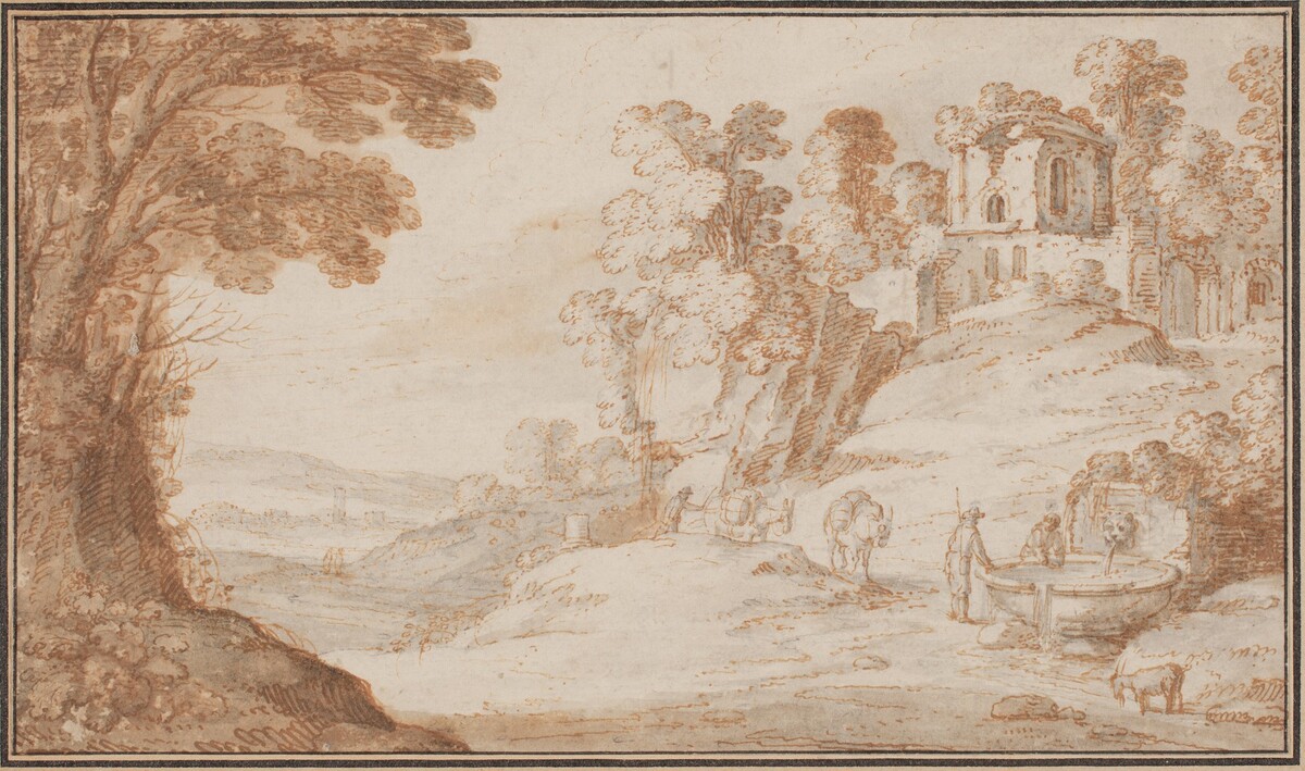 Classical Landscape with a Fountain