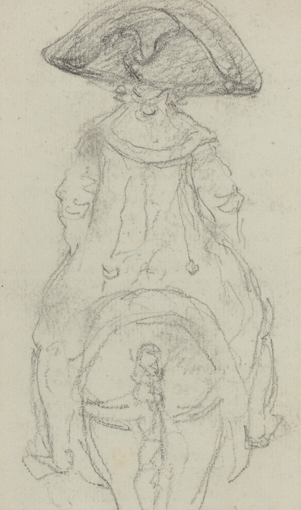 A Horseman Wearing a Grande Cockade [verso]