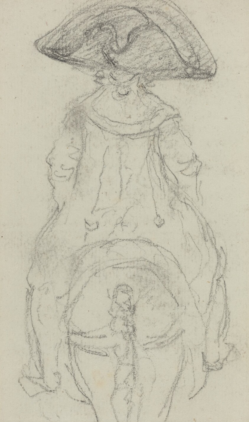 A Horseman Wearing a Grande Cockade [verso]