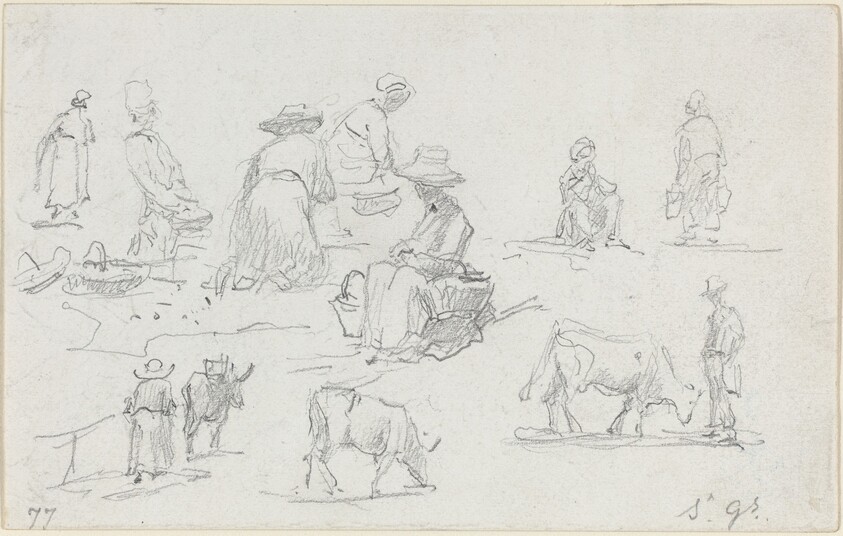 Peasants and Cows [recto]