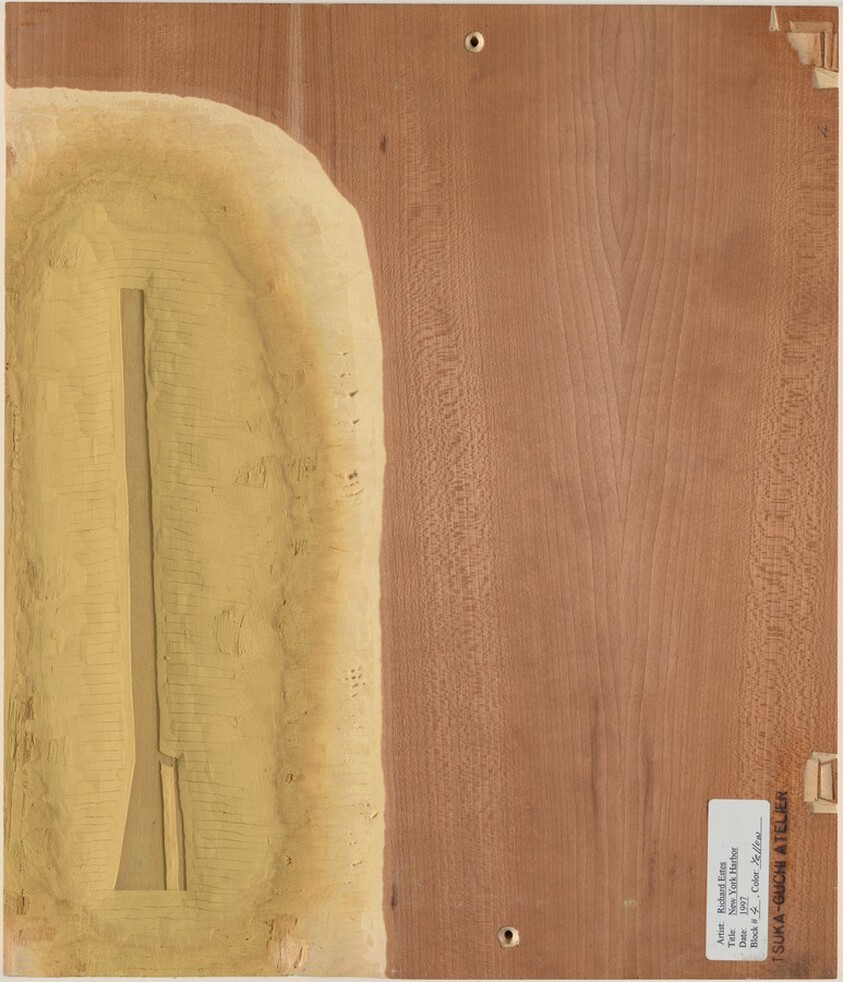 Study VI, New York Harbor [recto, #4, yellow]