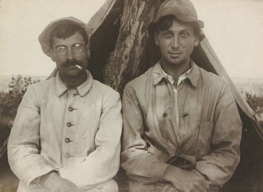 Self-Portrait with Ede Papszt