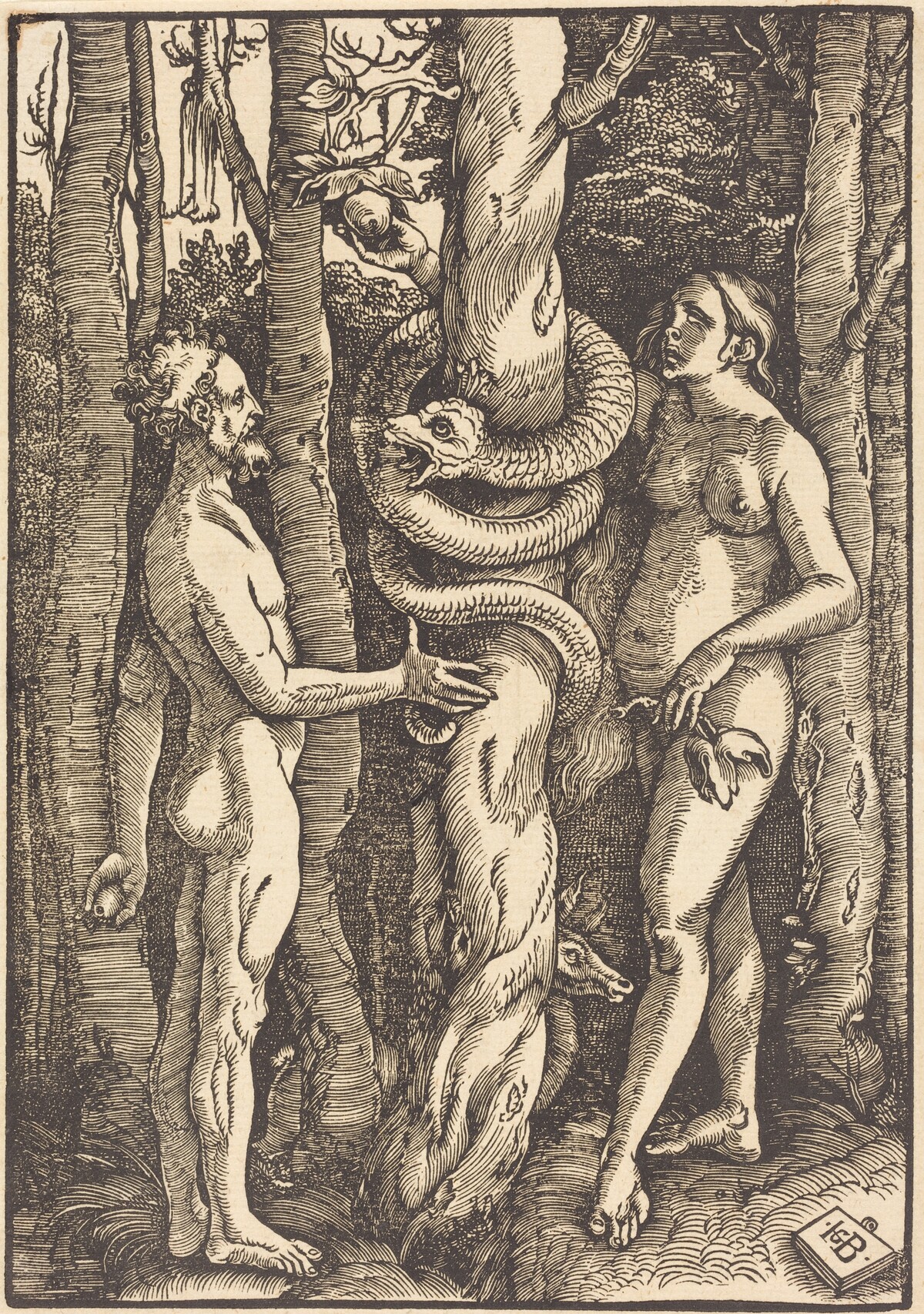 Adam and Eve with Serpent