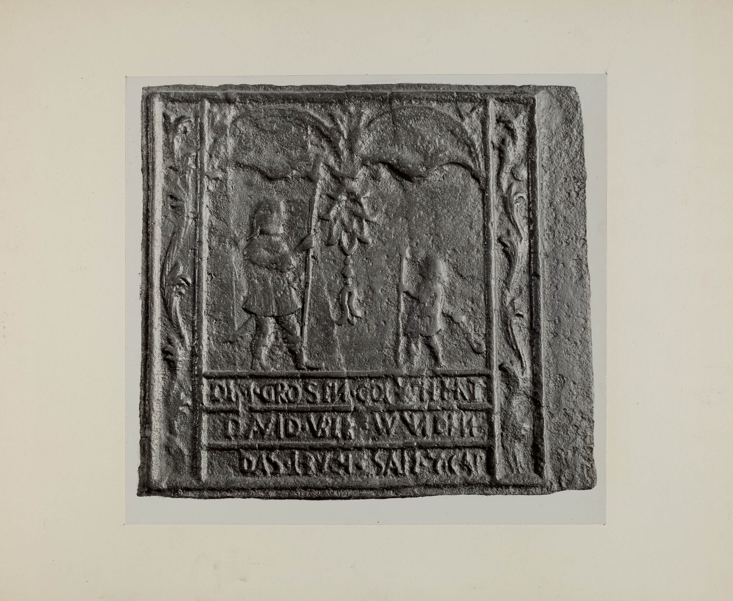 Pa. German Stove Plate, Charles Von Urban, c. 1942