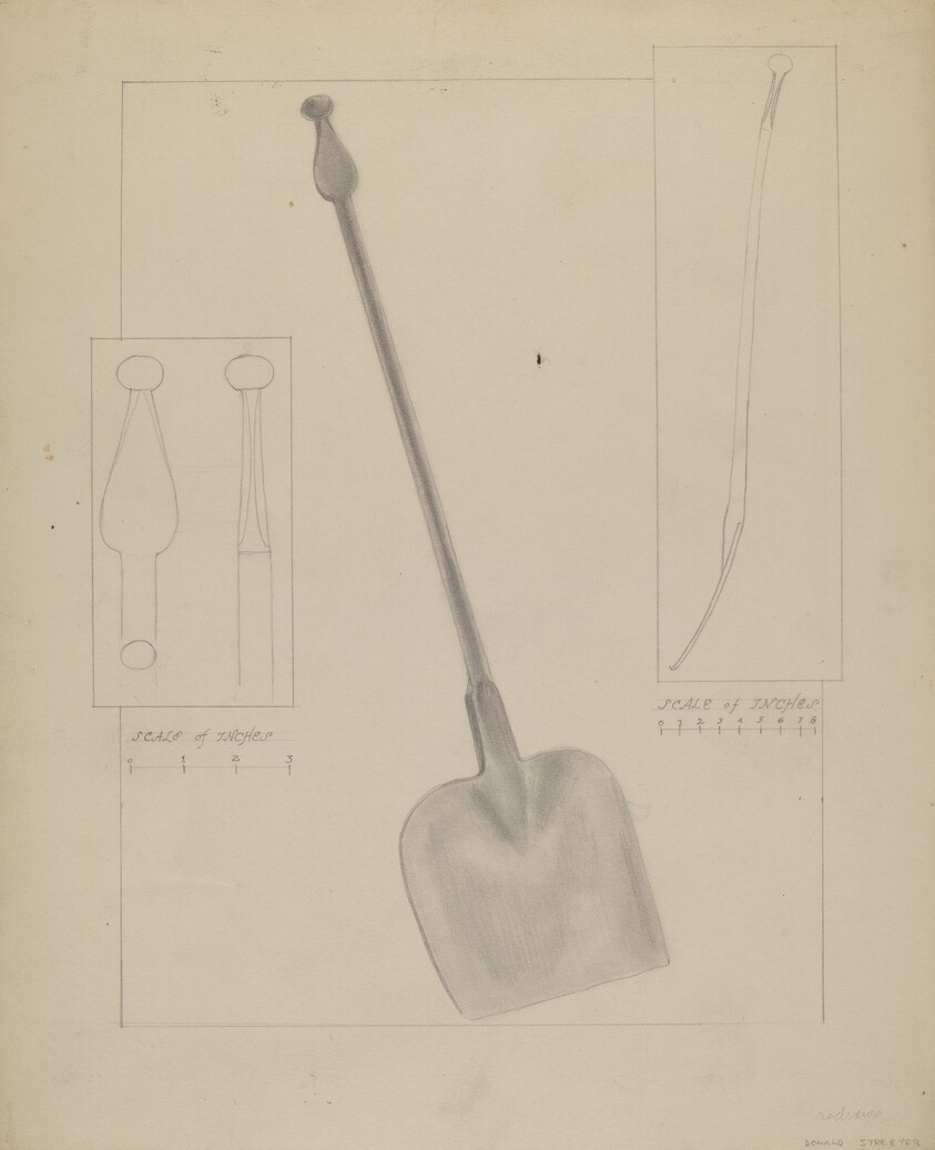 Wrought Iron Fireplace Shovel