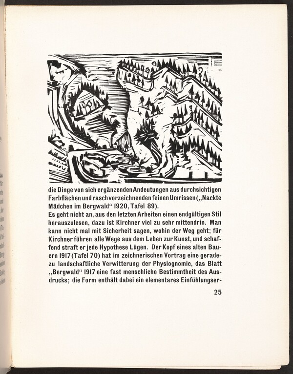 In-text plate from Kirchner Zeichnungen (Kirchner Drawings)