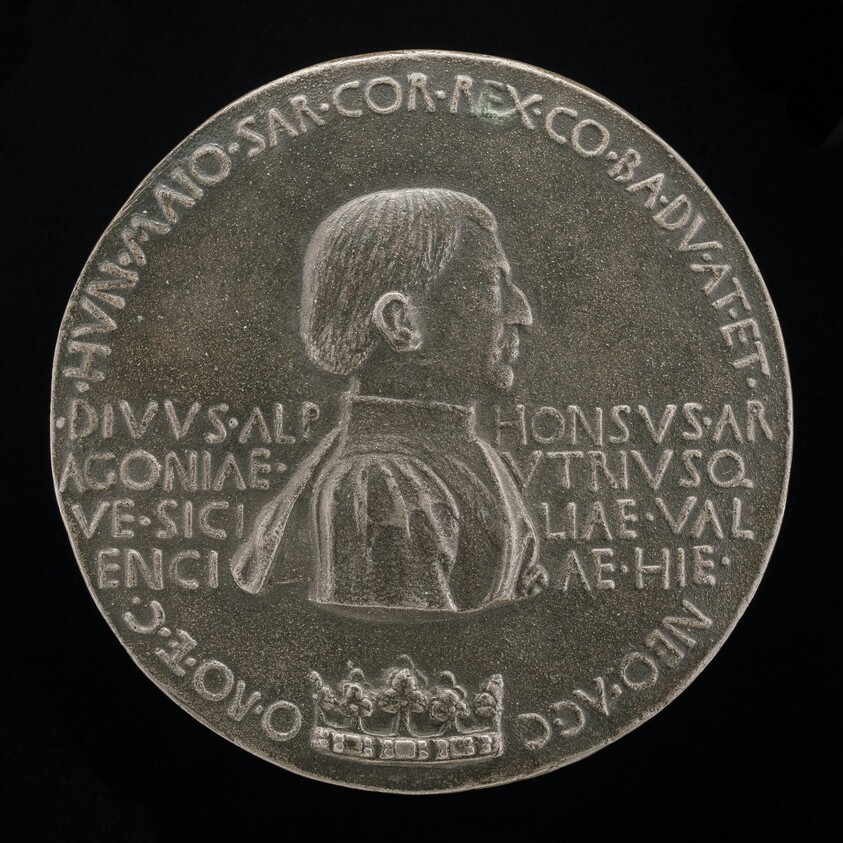 Alfonso V of Aragon, 1394-1458, King of Naples and Sicily 1443 [obverse]