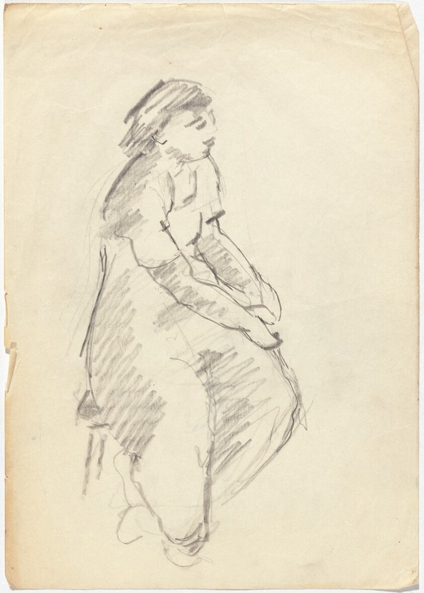 Seated Female Facing Right [recto]
