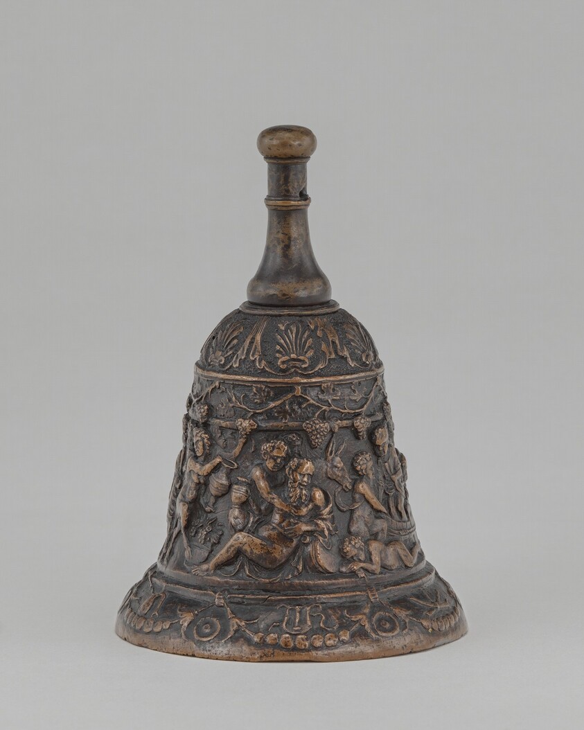 Hand Bell with Drunken Silenus, Satyrs, Cavorting Putti, and Musical Instruments