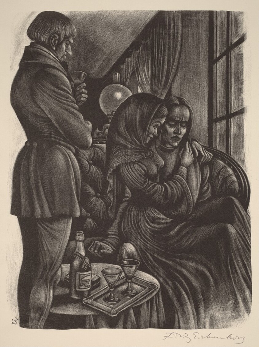 "Drink to the Gates of Paradise" (Book VII: Alyosha, facing p.272)