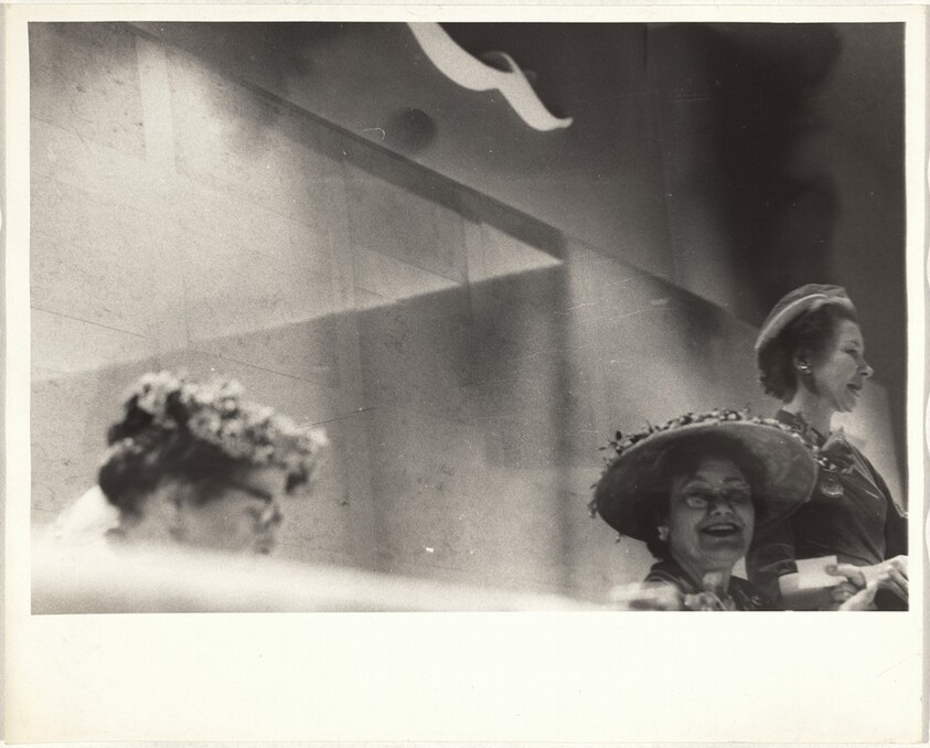 Three women in hats--Los Angeles