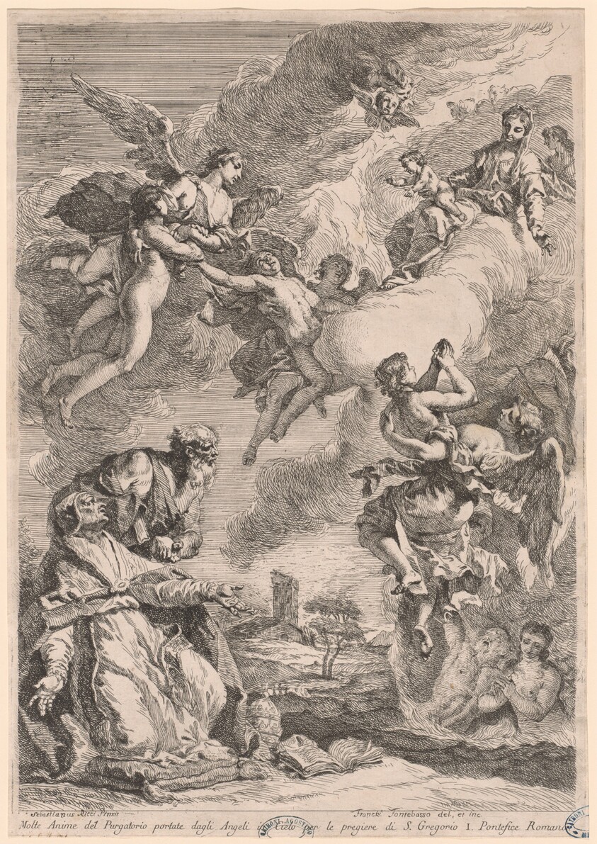 Pope Gregory the Great and Saint Vitale Interceding for the Souls in Purgatory