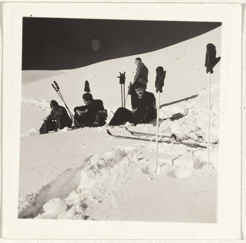 Resting skiers--Sports