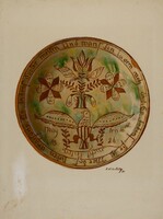 Pa. German Plate, Eugene Shellady, 1937