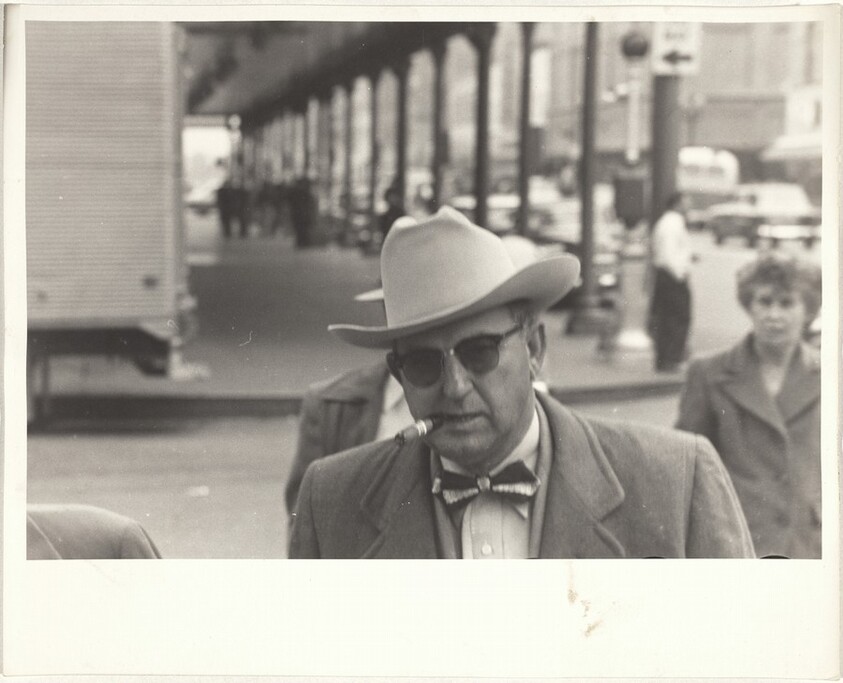 Man on street--Houston, Texas