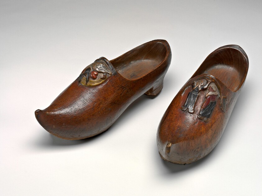 Pair of Wooden Shoes (Sabots) [left]