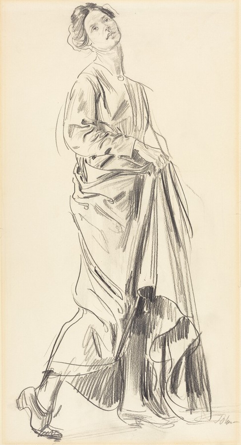 Standing Draped Woman