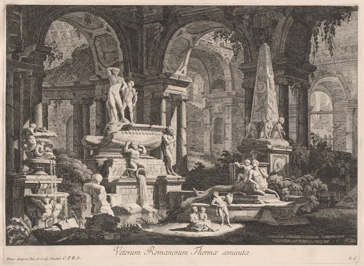 Veterum Romanorum Thermae semirutae