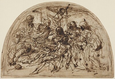 The Lamentation with Saints