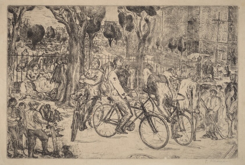 (Bicyclists) Support the War Veterans