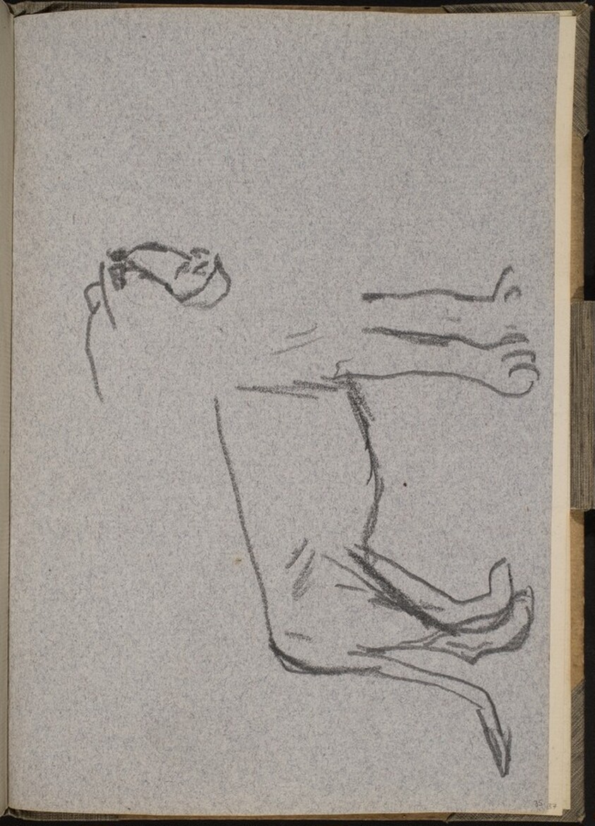 Begonnene Löwenstudie (Partial Lion) [p. 35]