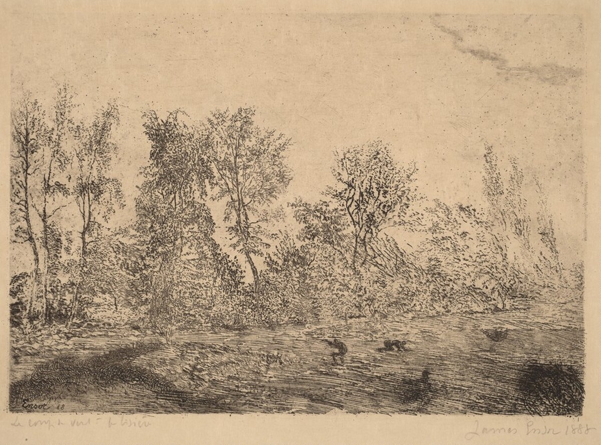 A Gust of Wind at the Edge of the Forest (Coup de vent a la lisiere)