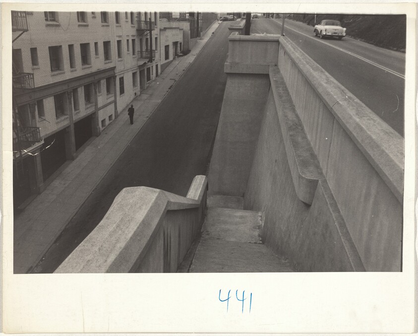 Stairway to street--Los Angeles