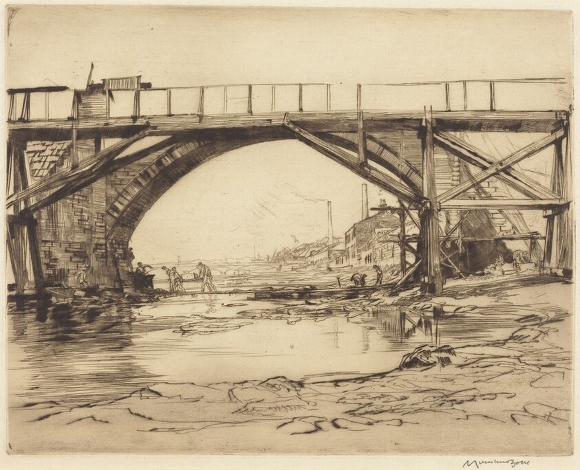 Repairing the Auld Brig, Ayr - No. 1