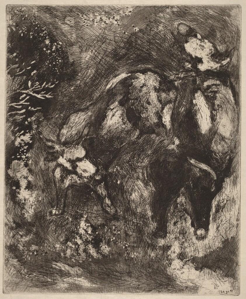 The Two Bulls and the Frog