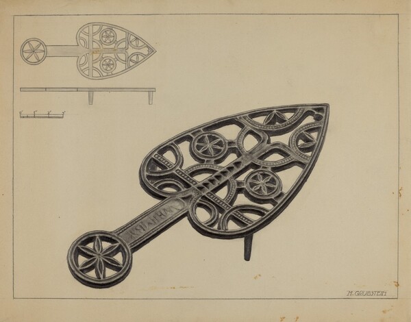Pa. German Flat-iron Holder