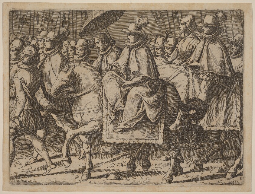 Margaret of Austria on Horseback
