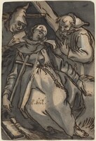 Saint Euphrosyne, Attributed to Melchior Steidl after Abraham Bloemaert, c. 1695