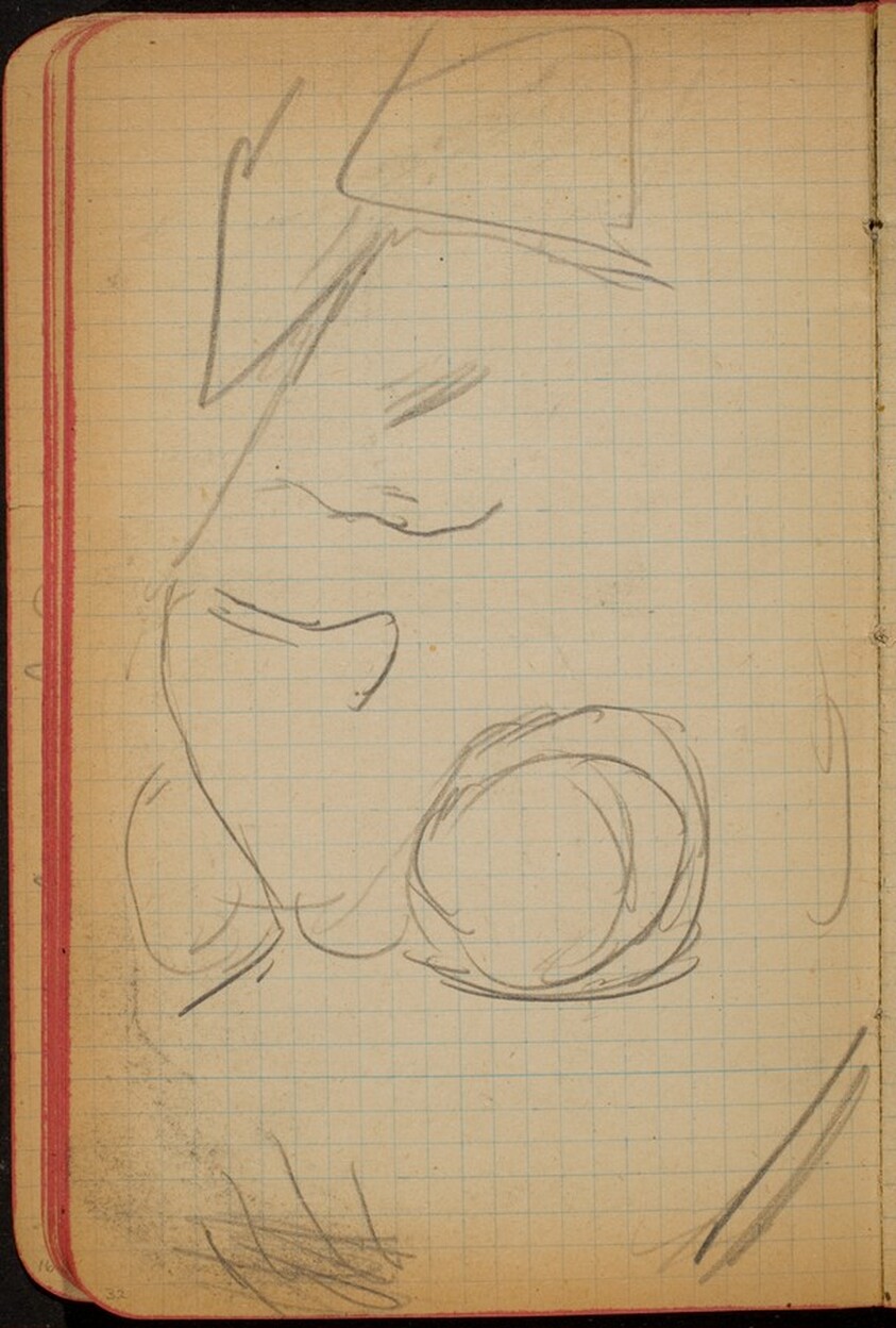 Weibliche Bildnisstudie, Detail (Female Portrait Study, Detail) [p. 32]