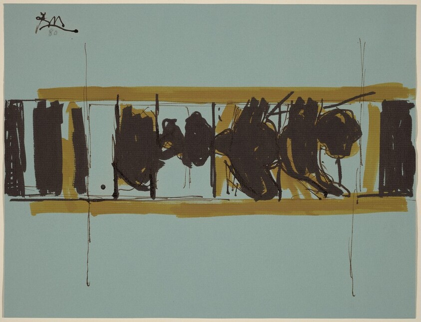 Untitled (Elegy Sketch for National Gallery Mural)