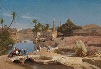 View of Medinet El-Fayoum, Jean-Léon Gérôme, c. 1868/1870