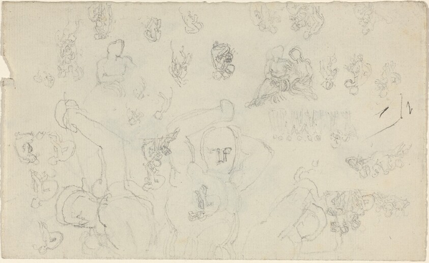 Sheet of Studies [recto and verso]