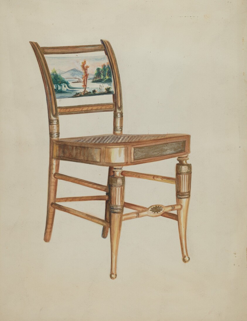 Chair - with Hudson River Scenes
