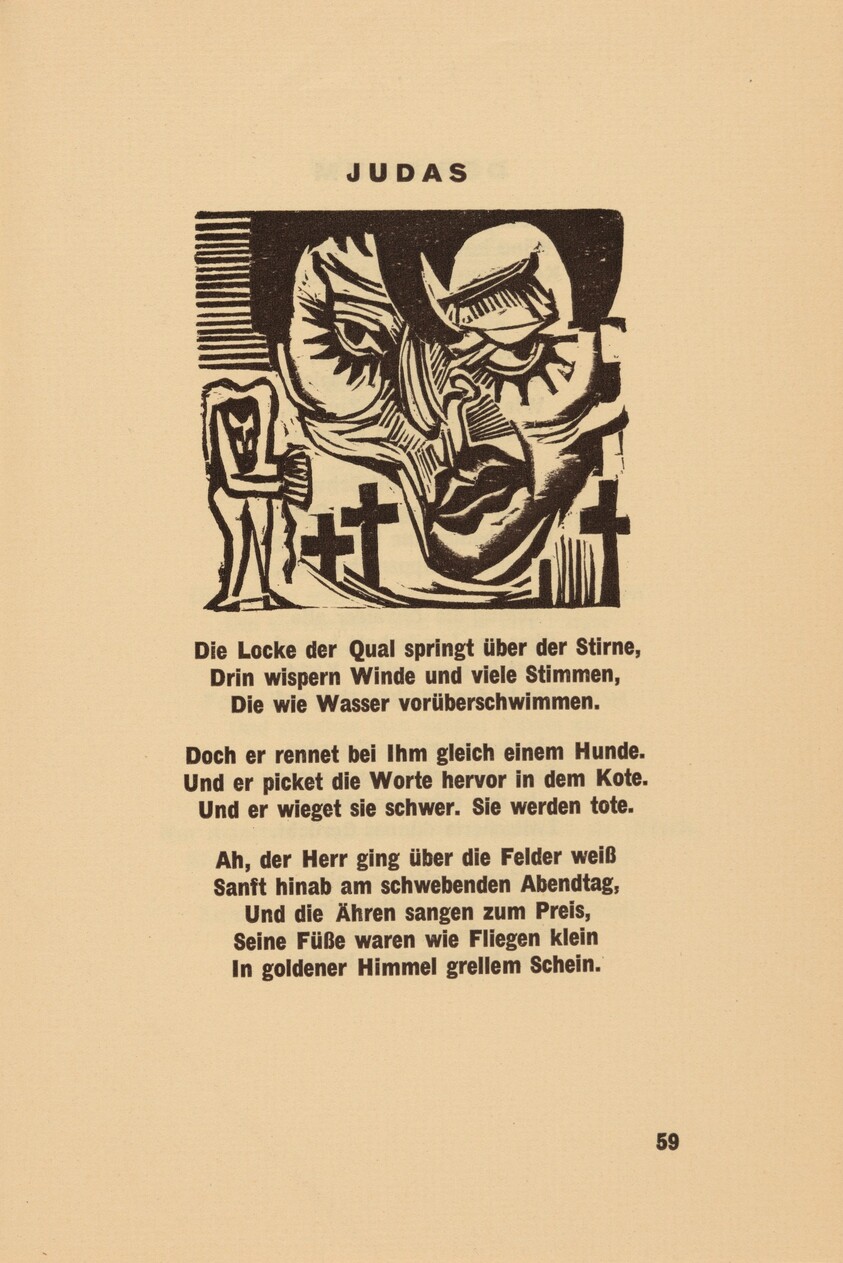 Judas (headpiece, page 59) from Georg Heym: Umbra Vitae (Georg Heym: The Shadow of Life)