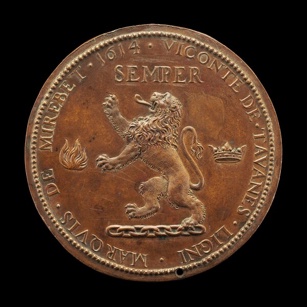 Rampant Lion on a Chain [reverse]