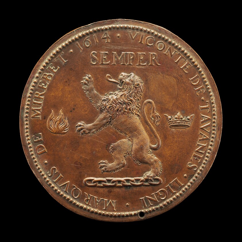 Rampant Lion on a Chain [reverse]