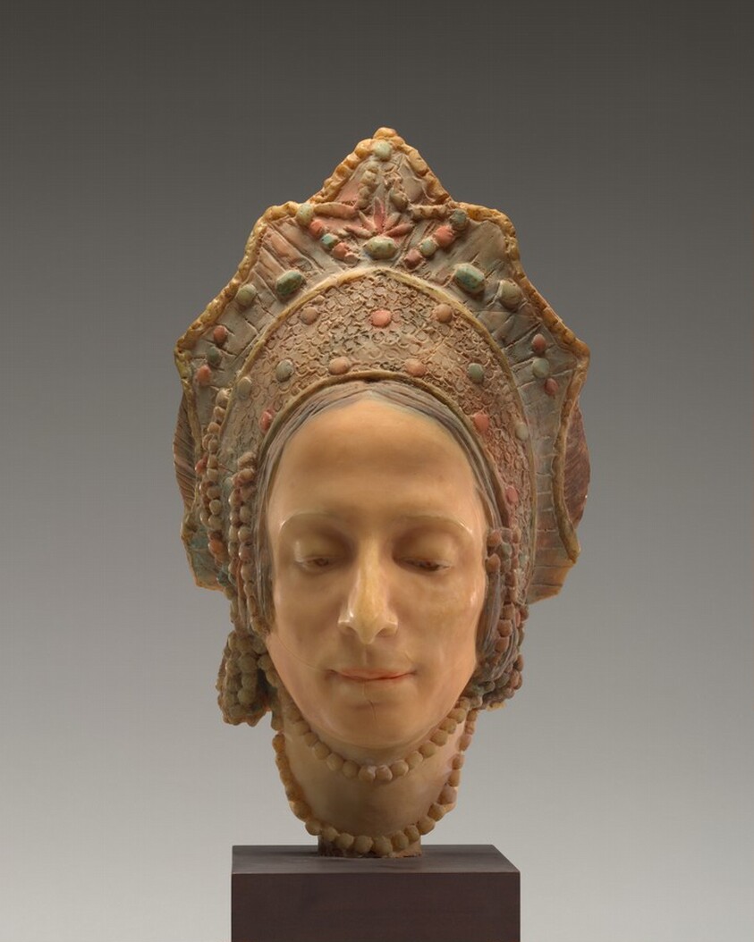 Anna Pavlova in a Russian Headdress