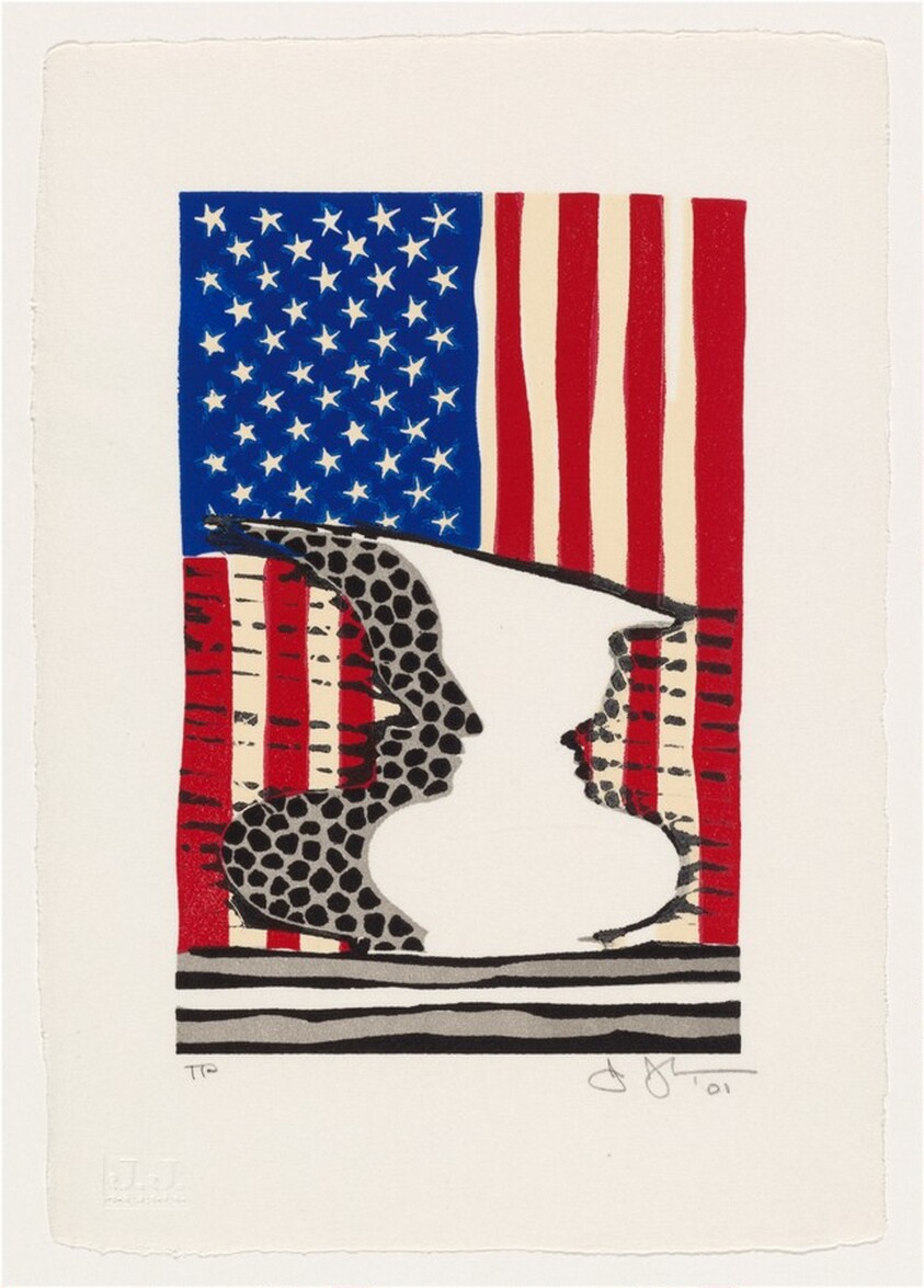 Flag and Vase [trial proof]