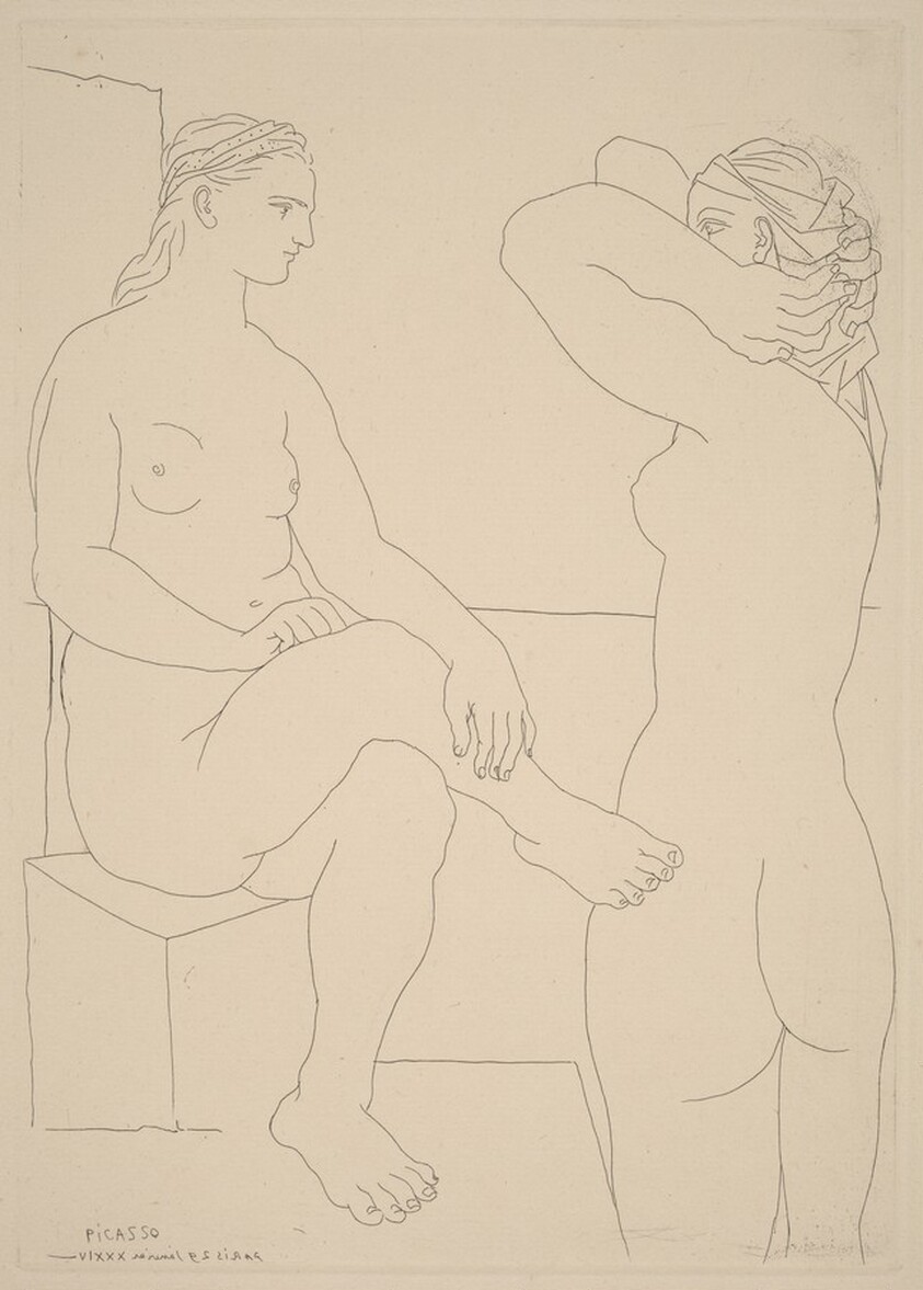 Two Women at the Bath (Deux femmes au bain)
